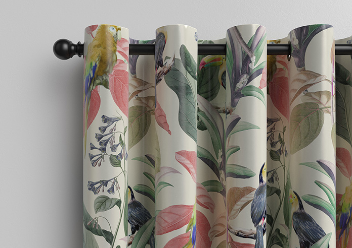 Parakeet Faux Silk, Fruit Punch - Made to Measure Curtain - Image 12